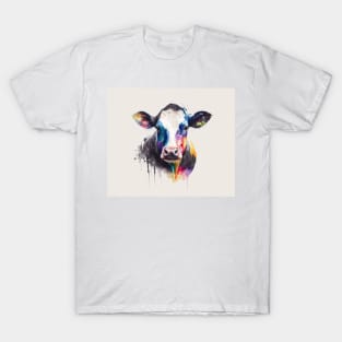 Cow Watercolour Painting T-Shirt